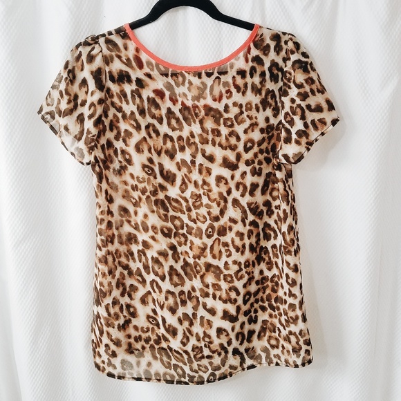 Leopard Print Tini LiLi jBloush with Peach Trim - Picture 2 of 4
